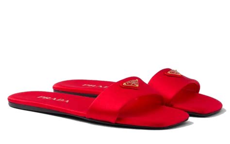 prada satin slippers|prada slippers price.